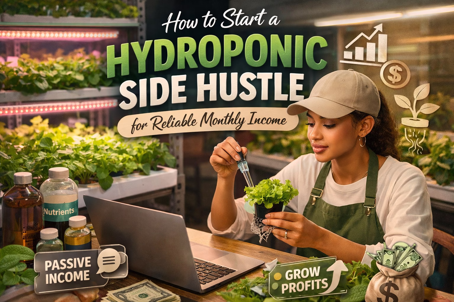 How to Start a Hydroponic Side Hustle for Reliable Monthly Income