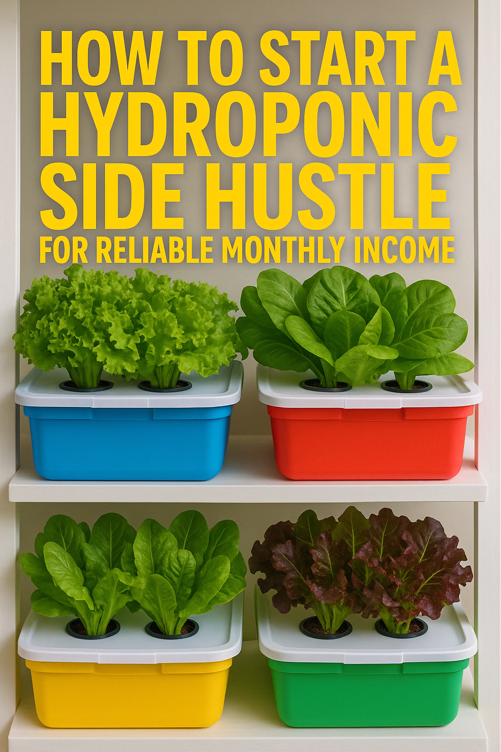 How to start a hydroponic side hustle for reliable monthly income to profit at home