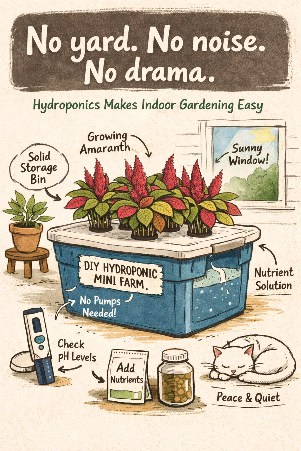Hydroponics makes indoor gardens easy in apartments