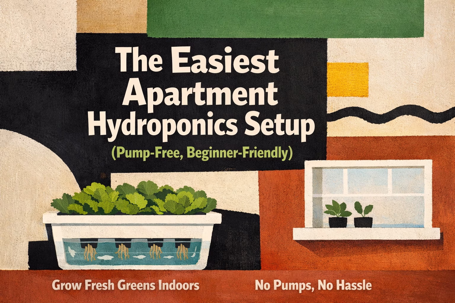 the easiest apartment diy hydroponic setup for beginners