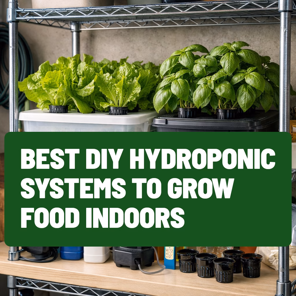 complete guide to diy hydroponics at home to grow food indoors