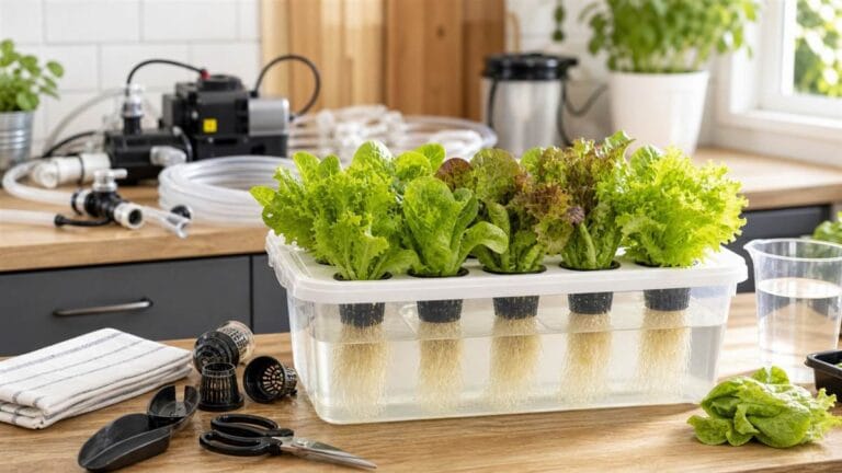 Best DIY Hydroponic System for Beginners, Easy Indoor Food Garden