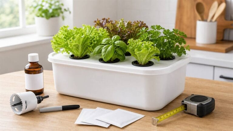 Best DIY Hydroponic System for Beginners (Pump-Free, Under $100)