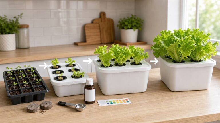 The Kratky Method: Easiest No-Pump Hydroponics for Beginners (Step by Step)