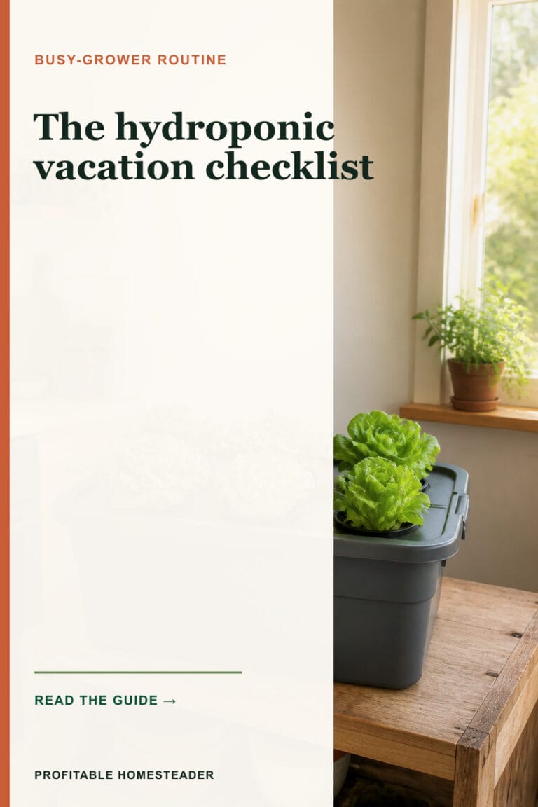 How to Leave an Indoor Hydroponic Garden for Vacation